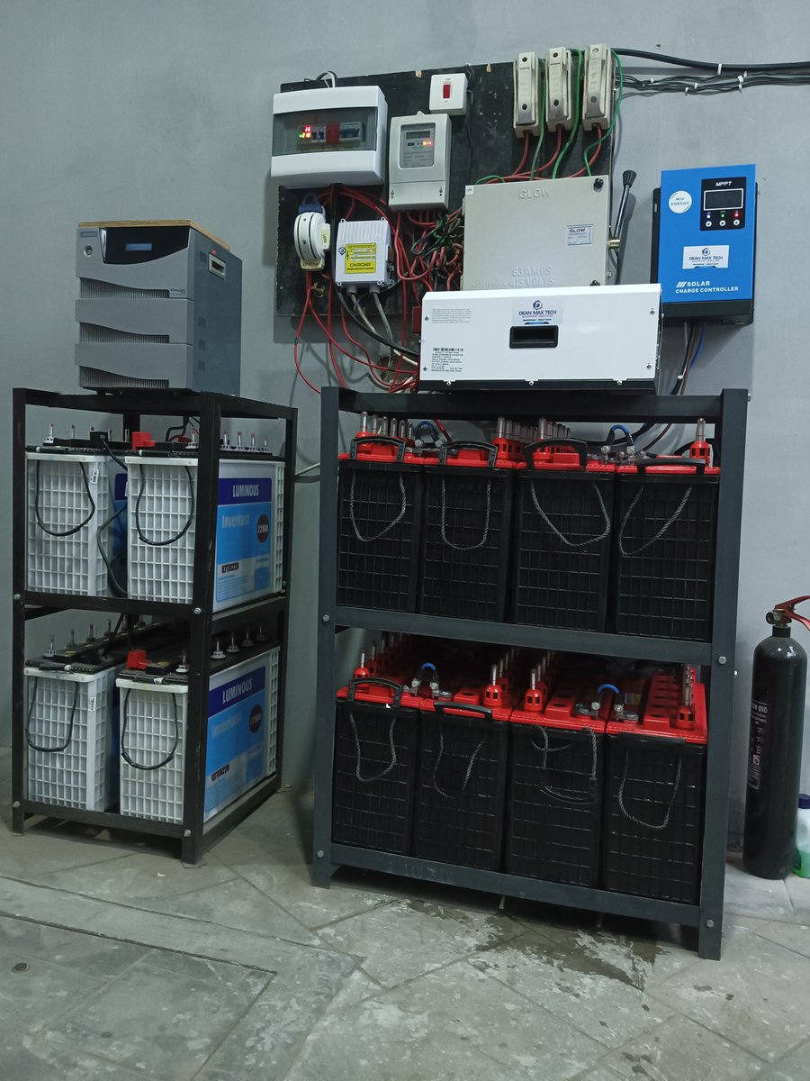 Adebisipeace1's tweet photo. 10kva 48v inverter 8 Tubular battery 220ah 16 Solar panels 300w installation WhatsApp number 08137543789,08050386643
#inverterinstallation
#solarpanelsinstallation
#Tubularbatteryinstallation
#lithiumbatteryinstallation
#cctvcamerainstallation
radiantpower11@gmail.com https://t.co/Adlxz7IRLc
