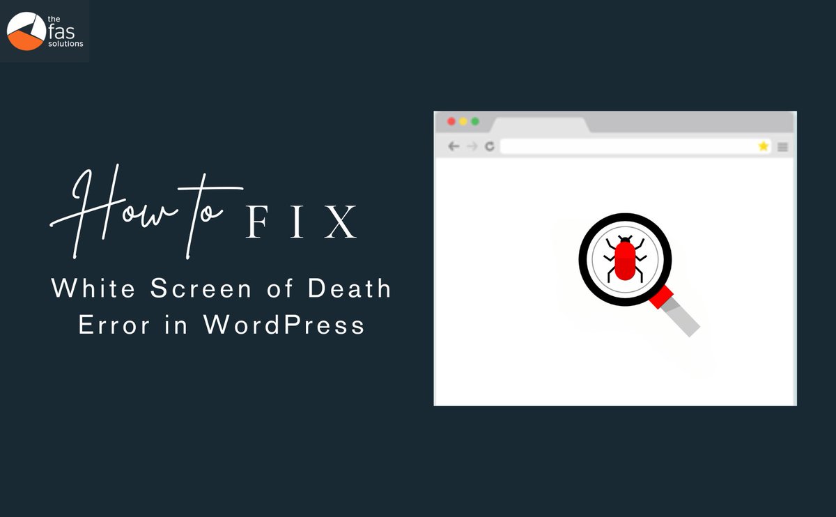 thefassolutions's tweet image. Step-By-Step Tutorial To Fix “The White Screen Of Death” (WSOD) In WordPress.
thefas-solutions.com/2023/07/30/ste…
#whitescreenofdeath #wordPressErrors #webdevelopment #websitetips