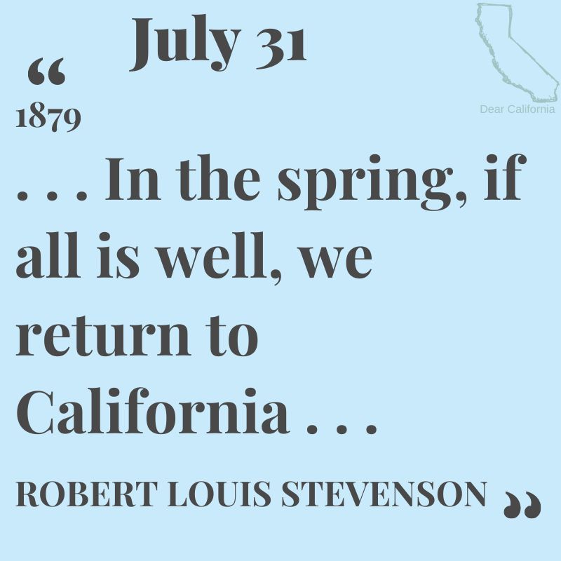 stanfordpress's tweet photo. We are previewing #OnThisDay snippets from the forthcoming Dear California: The Golden State in Diaries and Letters, edited by
@davidkipen

Our very last quote of the month comes from Robert Louis Stevenson

Pre-order Dear California here: https://t.co/XiKZyzJ6tj…… https://t.co/mZN0b4B5n2