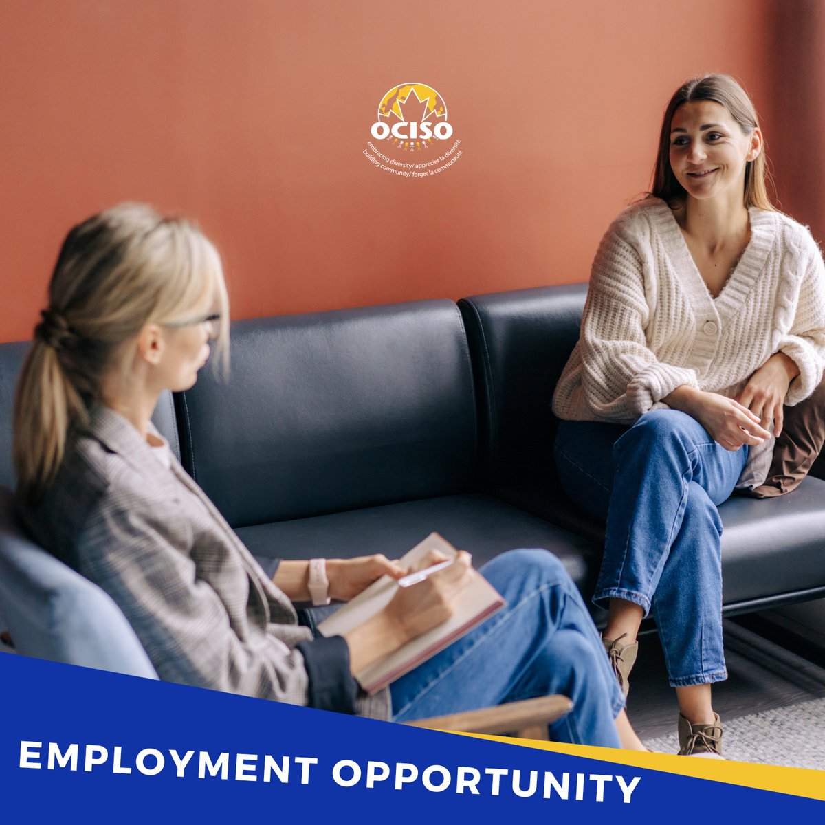 OttawaOCISO's tweet photo. We are hiring:  Mental Health Worker – Part-time position (21 hours/week), August 2023 – March 31, 2024 (possibility of extension)

Apply Now: https://t.co/sGVkCT0MOC

Application Deadline: August 10, 2023, by 12:00 p.m. (EST)

#OCISO #OttawaJobs #WorkatOCISO https://t.co/xEoBu3d19W