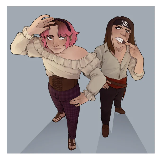 Pirates!  #aimseyfanart #guqqiefanart #PiratesSMP
