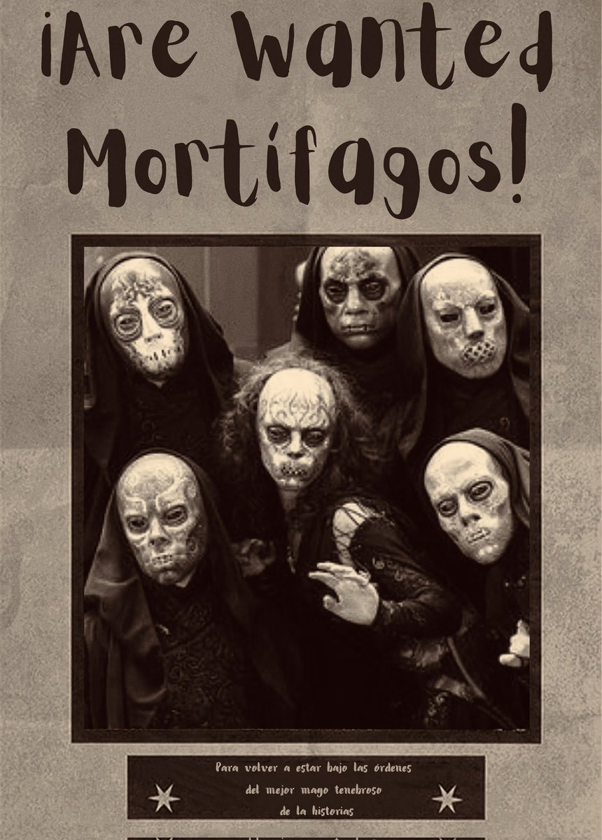 Bedelestrange's tweet photo. ㅤㅤㅤ➙ ¡Ꮪꭼ ᏼꮜꮪꮯꭺɴ Ꮇꮻꭱꭲꮖ́ꮁ̵ꭺꮐꮻꮪ!

Si crees que la pureza de la sangre es lo más importante, tú mayor deseo es purgar el mundo mágico de impuros y traidores.
Está es tú oportunidad, el señor tenebroso ( @Slyth3rinsHeir ) está en busca de seguidores. https://t.co/CKXL9Xg6ZB