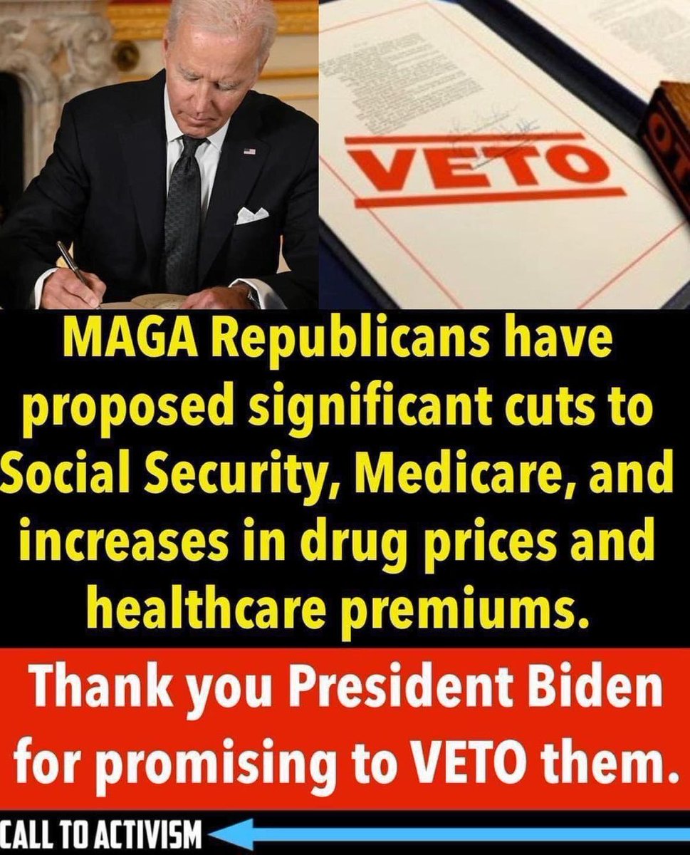 @jerrieskid MAGA Republicans Ron DeSantis, Rick Scott, Lindsey Graham, Joni Ernst, and Mike Lee have all called for gutting or ending Social Security and Medicare. President Joe Biden and the Democratic Party will protect SS and Medicare. Vote wisely in 2024.