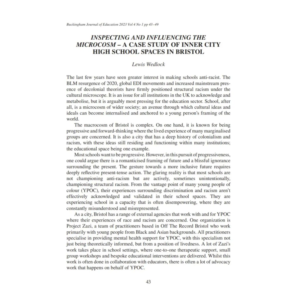 Lewis Wedlock (He/Him) 🇩🇲 (@lewiswedlock) on Twitter photo Officially a published social scientist.😭
So happy to see this out! 
Thank you @RethinkingJames 👊🏽❤️ Officially a published social scientist.😭
So happy to see this out! 
Thank you @RethinkingJames 👊🏽❤️