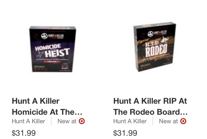 huntakillerinc's tweet photo. We are so excited! Today is the official Target and Walmart release of Homicide at the Heist, and RIP at the Rodeo!!
#huntakiller #detectivesneeded #jointhehunt #beadetective https://t.co/yZVBiUtoVN