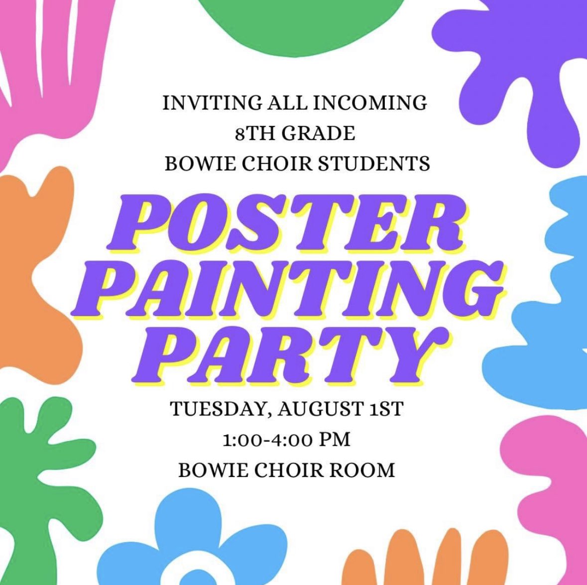 choir_bowie's tweet photo. See you tomorrow incoming 8th graders!! #bowiechoirisfire @BowieMSOdessa https://t.co/JRDDwOo4HO