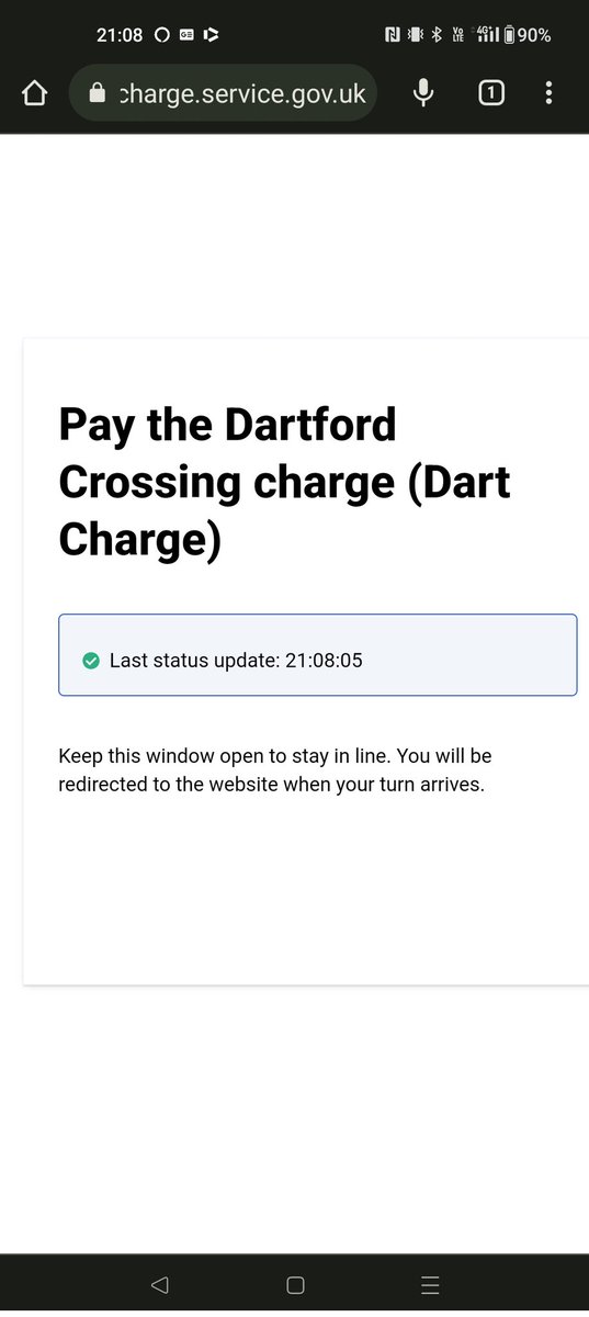 ImranCodeBug's tweet image. Stuck in this page for the past 25 mins to pay #dartcharge.. Their phone ain&apos;t working as well.. Its worse than being stuck in a phone queue. (BTW the page auto refreshes to show status update.. Their use of tech is truly beyond belief)