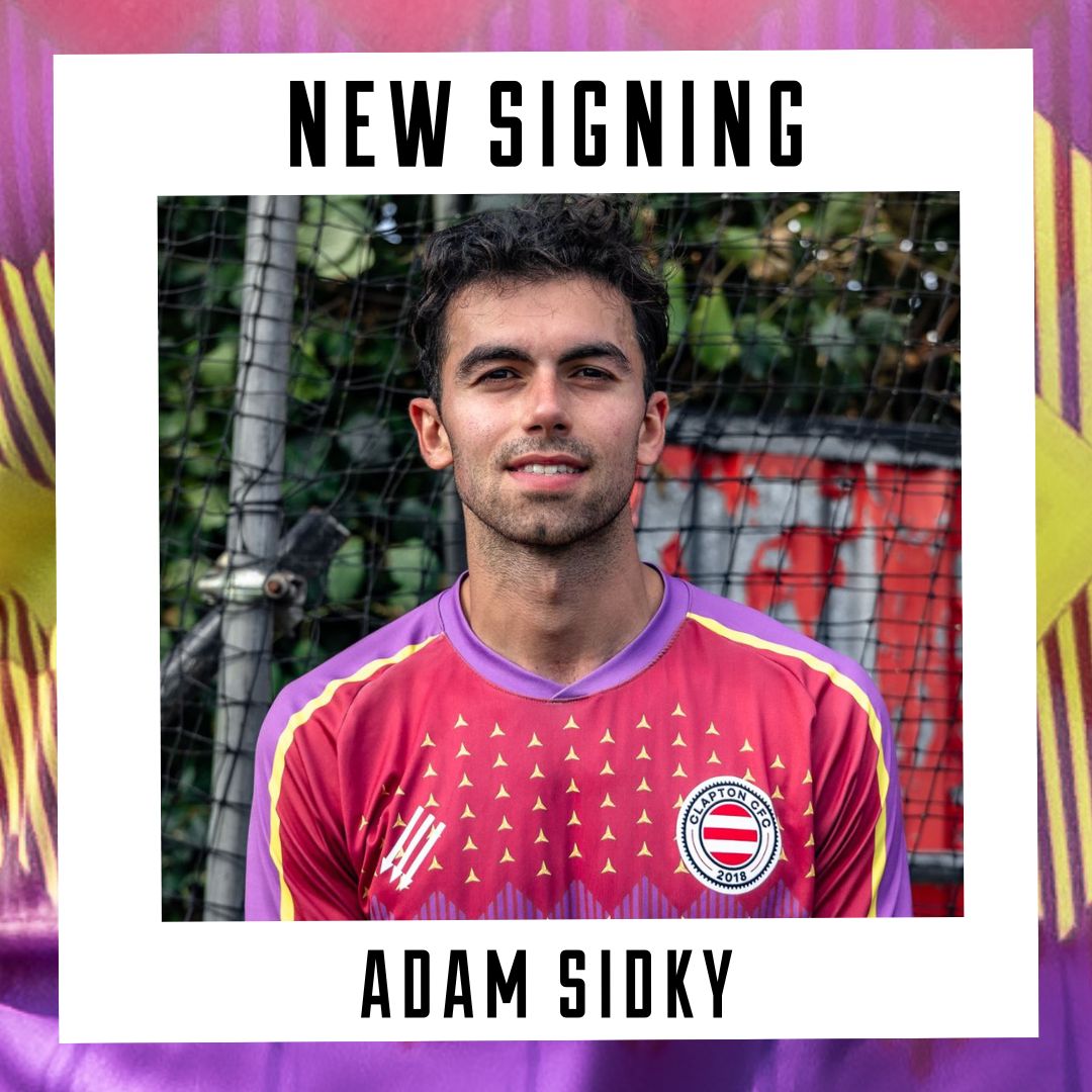 Adam Sidky with a message saying 'new signing'