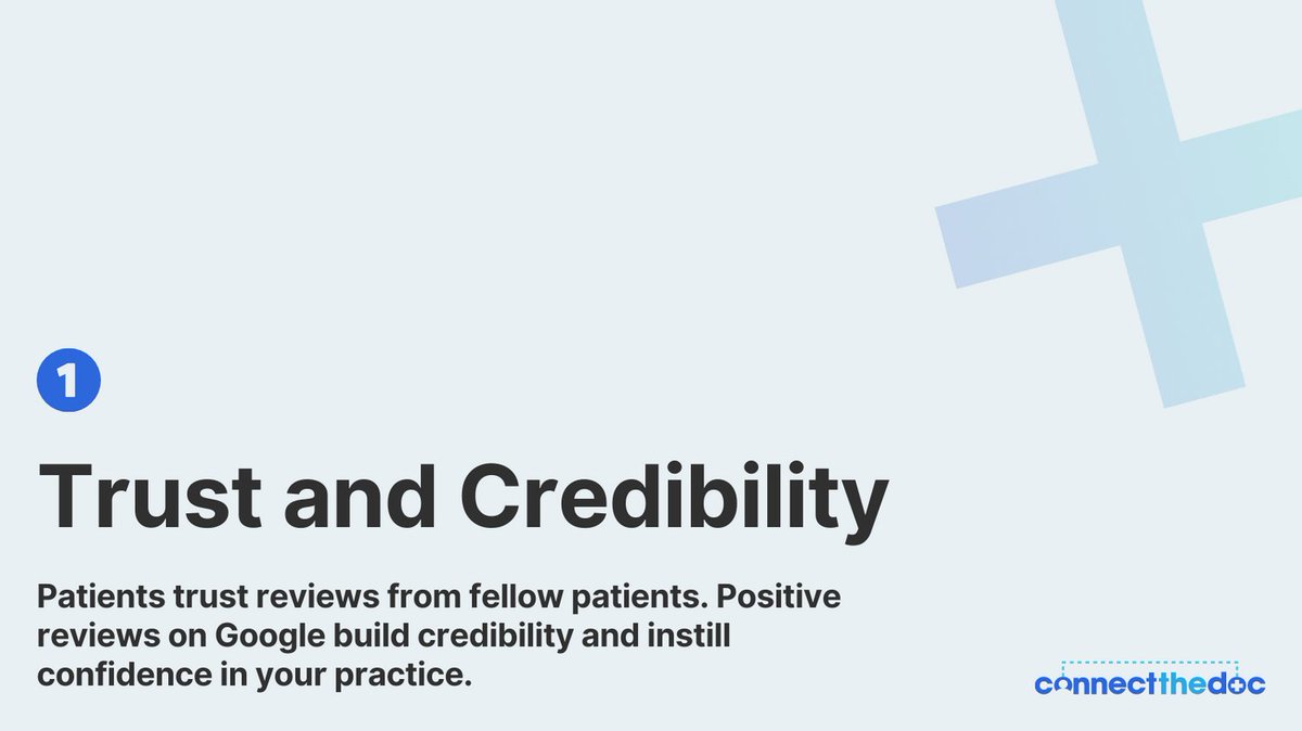 connectthedoc's tweet photo. When choosing a dental practice, patients rely on the experiences shared by others.

That's why having patient reviews on reputable sites like Google is crucial.

It gives your practice a competitive edge by showcasing positive feedback and influencing patients' decisions. https://t.co/TiFKLa0IzV