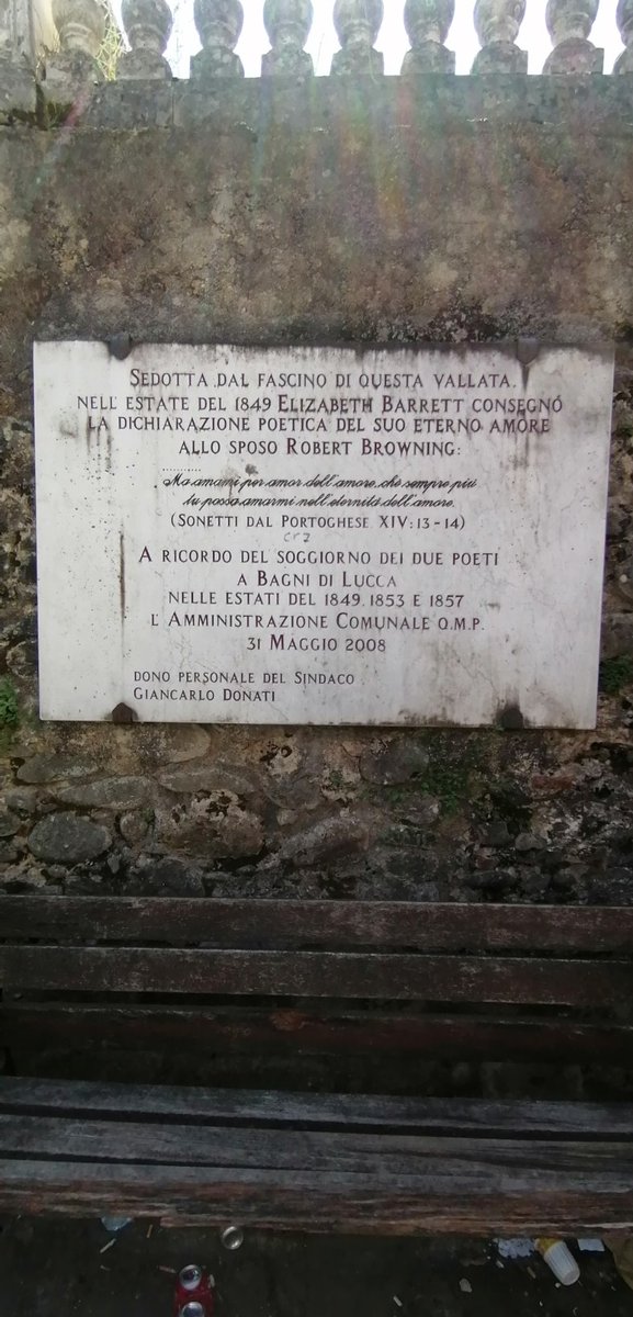 CRobbiano's tweet image. Soltanto per amore amami e per sempre❤️
La dichiarazione d'amore  di #ElizabethBarrett a #RobertBrowning sull'omonima passeggiata a #BagnidiLucca @TurismoLett