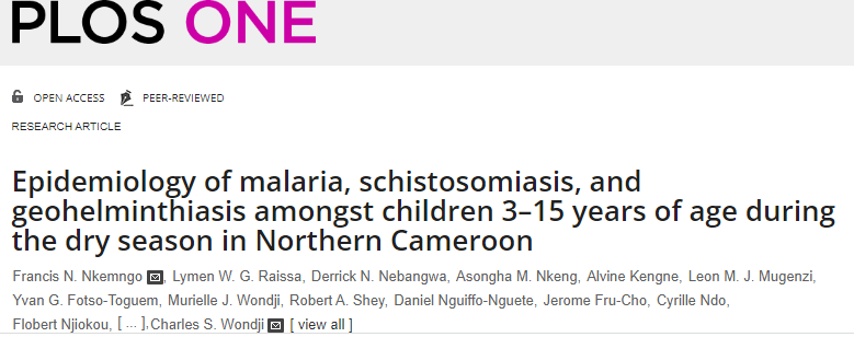 Nkemngo's tweet photo. Happy to share first author paper as #junior #PI funded by @RSTMH @NIHRglobal with mentoring support from @JoWebster_Group @cwondji @CyrilleNdo...

[@cam_crid @cirth_org  @RoyalVetCollege @arntd_org @COR_NTD @elimin8schisto @tdrglobalafrica @MinsanteCMR]

https://t.co/aQysAGxV48 https://t.co/MDNk1p6B0A