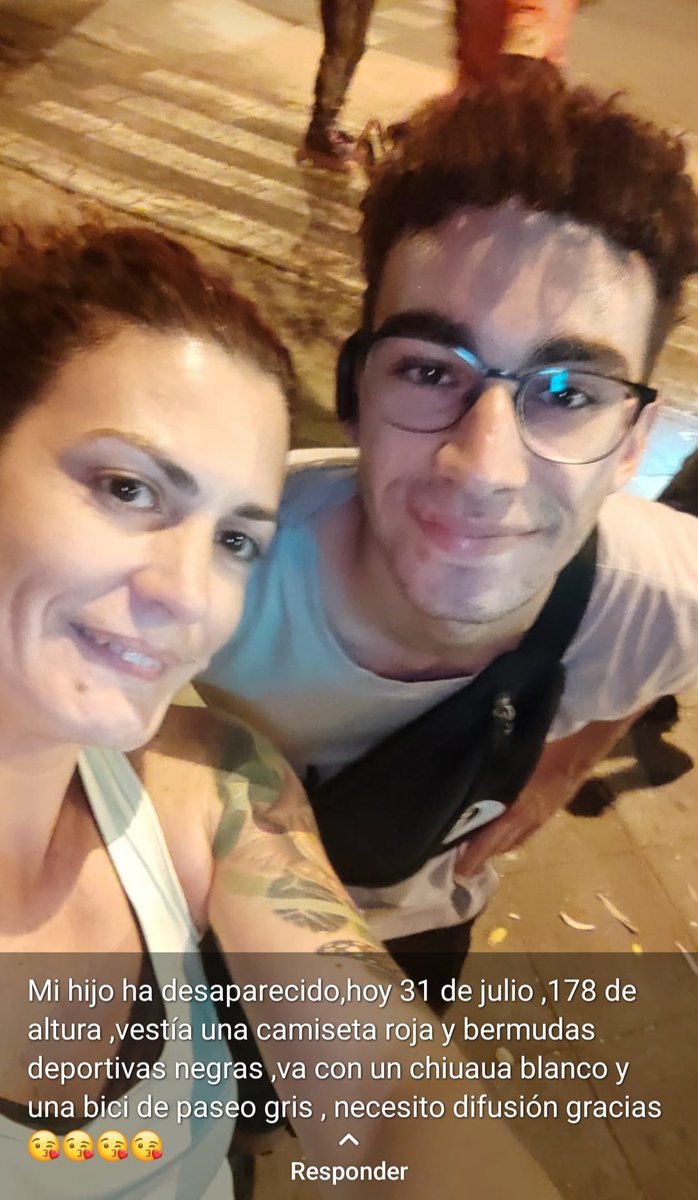 Por favor difundir es el sobrino de una compañera mía ha desaparecido os lo pido por favor 🙏🙏🙏