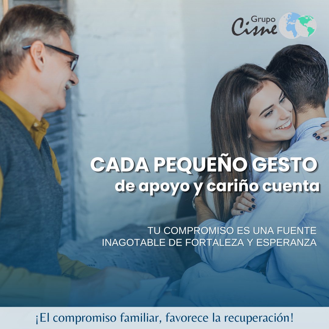 grupocisnesas's tweet photo. Recuerda que cada pequeño gesto y muestra de compromiso suma en la vida de los pacientes.

Motiva a los familiares a involucrarse de manera activa y constante, recordándoles el poder que tienen para hacer una diferencia significativa en su vida.

#grupocisne #MásSaludMental https://t.co/xwOCWm9wEx