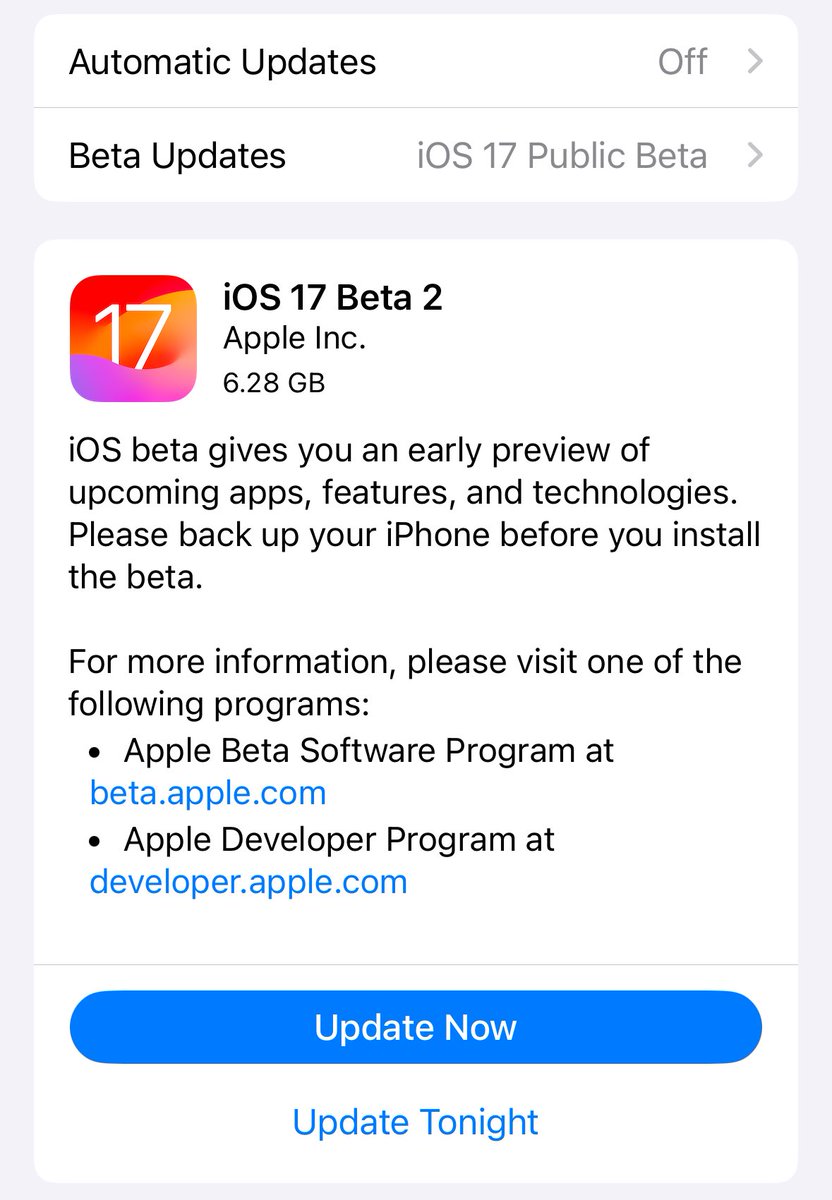BrandonButch's tweet image. iOS 17 Beta 2 is now available for Public Beta testers!
