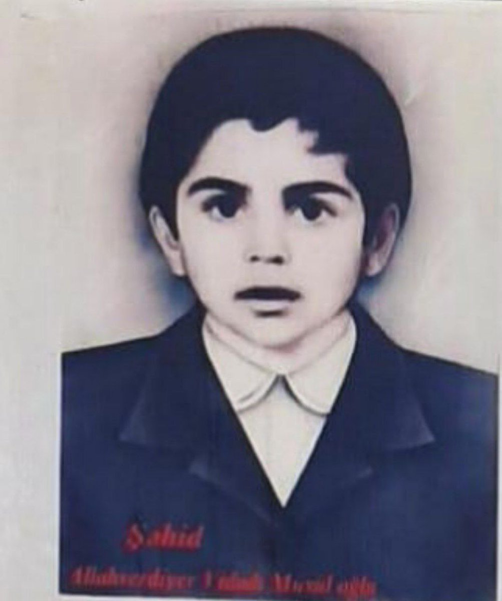 FatullayevaA's tweet photo. In December1991,during the tragedy in #Meshali,14year-old Allahverdiyev Vidadi Musil oglu was burned by #Armenia/ns in the school building. Vidadi's father collected his son's ashes with his hands&amp;betrayed the ground in the cemetery in #Lachin. #Azerbaijan #Khojaly #Khachaturyan https://t.co/ELCbfVTbzn