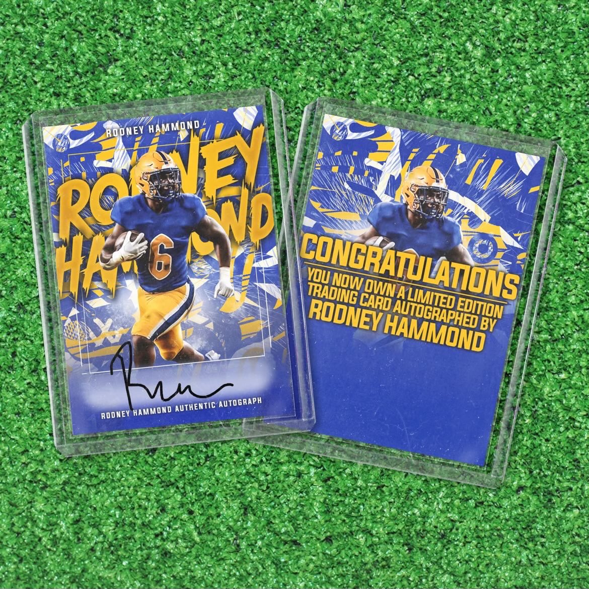 Panther Nation!! My limited edition signed trading cards are now available! Playing here has been a blessing and I am fired up for this season.

I will be signing every card ordered this week! #H2P  link in my bio