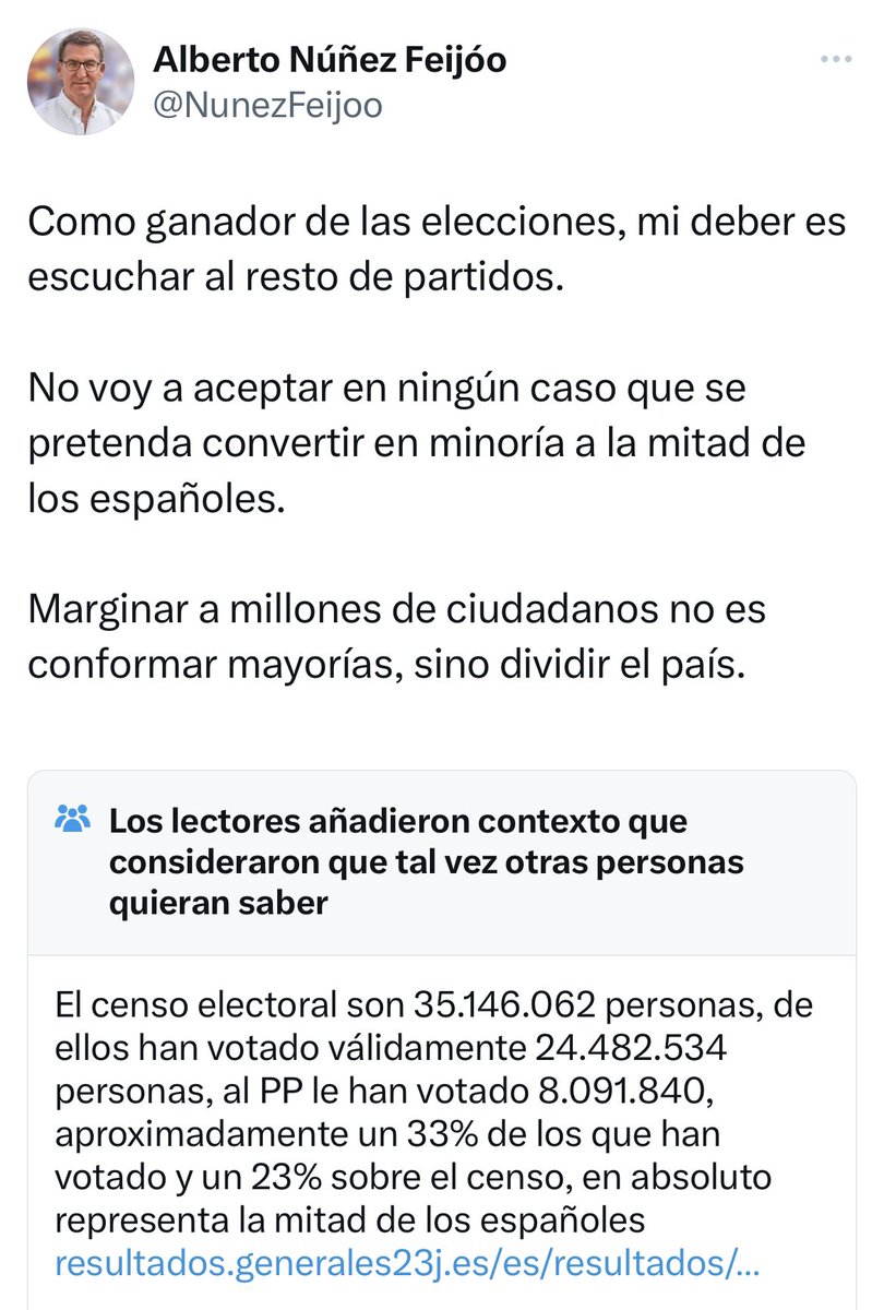 Lo de Twitter con Feijóo ya es ensañamiento jajajaja