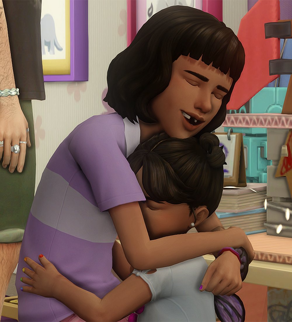 steddiesims's tweet photo. thread of steddiesims gameplay because it's too cute not to share 🥺💓

the household is a revamped version of this, basically: https://t.co/IDTkENPA8K https://t.co/CK8suAoL8z