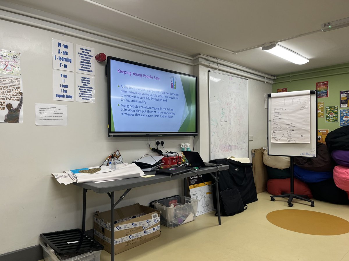 YouthHoly's tweet image. Staff taking part in their second session of the Keeping Children, Young People and Adults at Risk Safe training course delivered by the @YouthWorkAll, safeguarding and child protection is our Number 1 priority, staff leaving tonight feeling better equipped . Thanks to Keith!