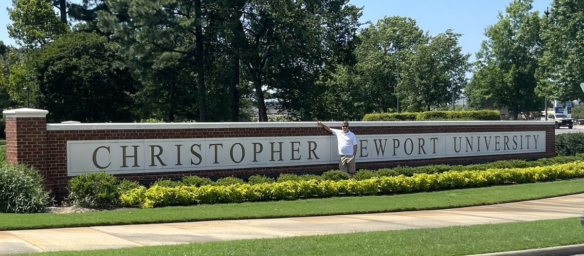 It was 93 degrees, but we got Charlotte back on campus for a self guided tour Saturday, while traveling down to OBX.  CNU remains high on her list!