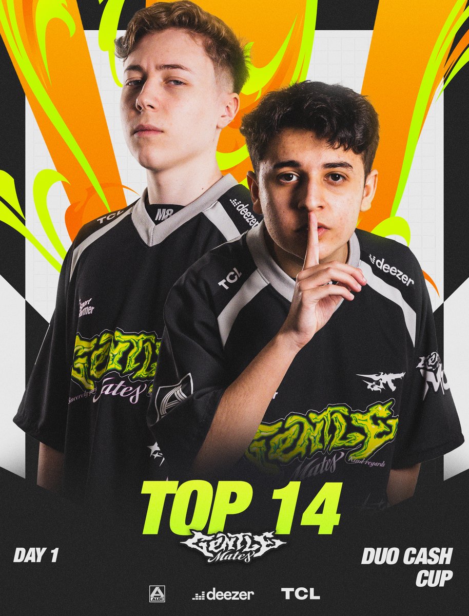 gentlemates's tweet photo. .@PodaSaiFN et @Snayzyy sont qualifiés pour la finale de la Duo Cash Cup qui aura lieu mercredi 🔥 #M8WIN https://t.co/YQ0LdMqc3i