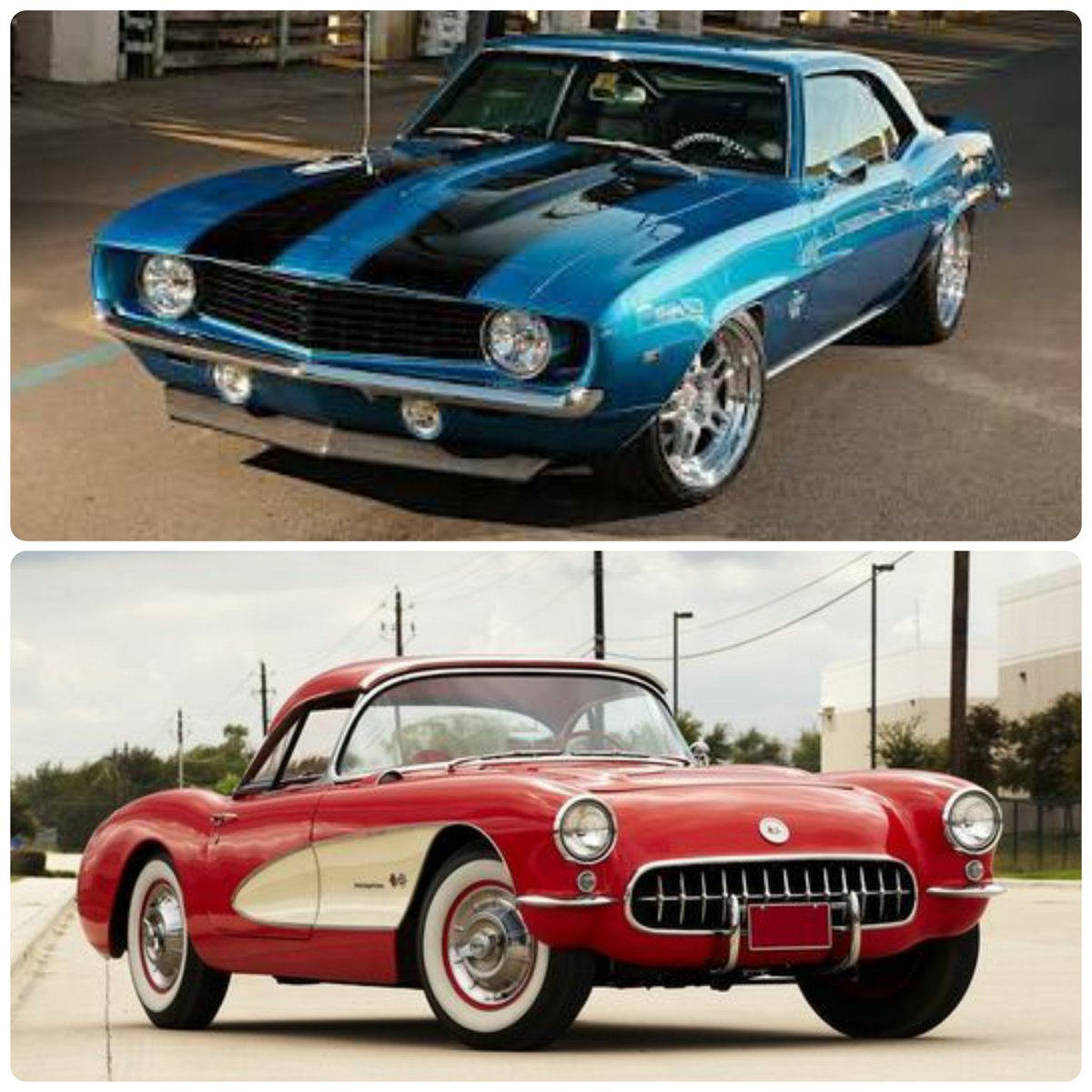 Camaro or Corvette?? #Chevy #Chevrolet #Camaro #Corvette #v8 #OldSchool #AmericanMuscle #ClassicCars