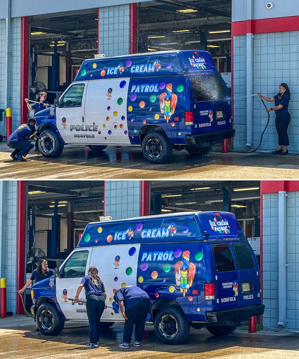 NorfolkPD's tweet photo. #NorfolkPD is getting the #COPsicle ready for #NationalNightOut! Be sure to come out to Berkley Park tomorrow from 5pm to 8pm for NPD’s party with a purpose. https://t.co/uzS4pg98aT
