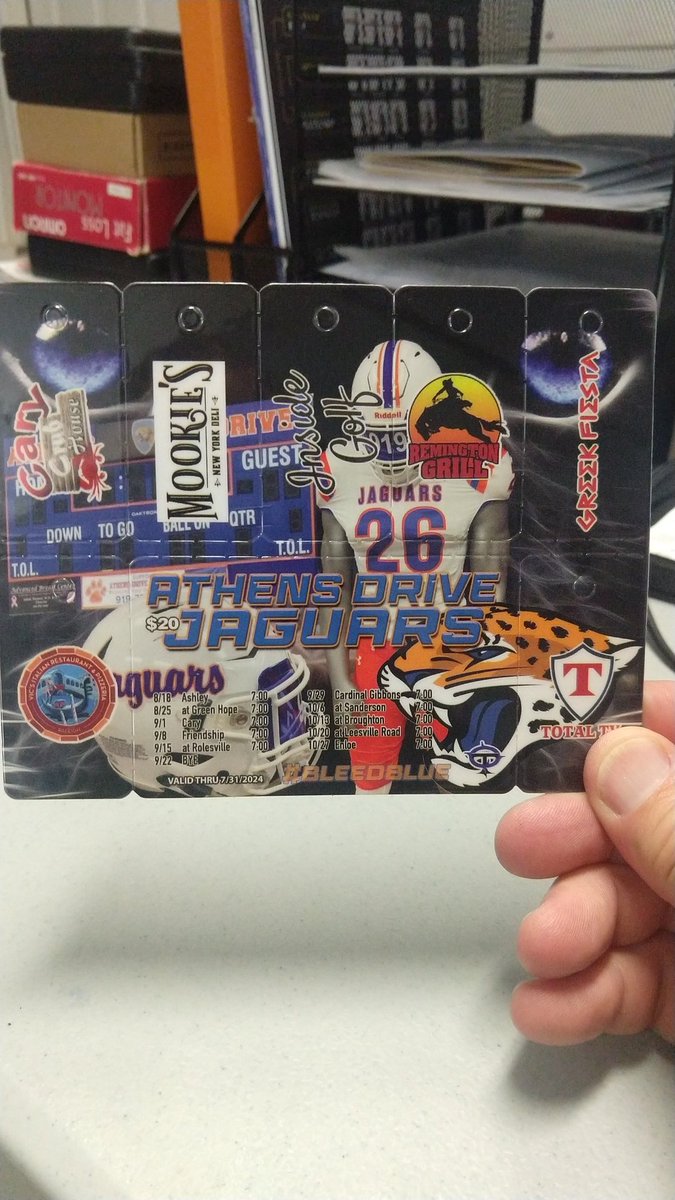 Athens Drive Strength and Conditioning (@jagstrength1) on Twitter photo OMG ..... I just got my Jag Football Fundraiser Card! It's backed with discounts! Get yours today! <a href="/AthensDriveFB/">Athens Drive Football</a> OMG ..... I just got my Jag Football Fundraiser Card! It's backed with discounts! Get yours today! <a href="/AthensDriveFB/">Athens Drive Football</a>