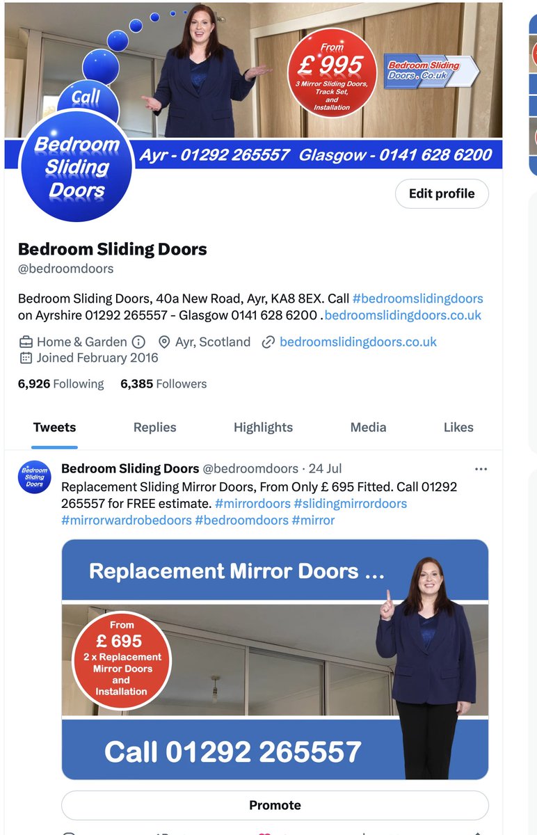 Many thanks to the 63 people who followed us last week. #bedroomdoors #fittedbedrooms #bedrooms #fittedwardrobes #bedroomsayr #bedroomsayrshire