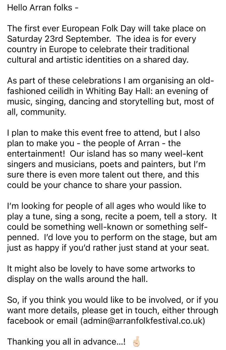 Arran Folk Festival tweet media