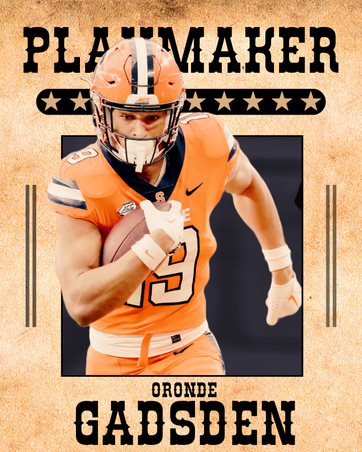 JoeBrobackCFB's tweet photo. Part 20 of my #CFBPlaymakers
@CuseFootball TE Oronde Gadsden II
Syracuse has some big targets offensively, and Gadsden's the main one. Doesn't get a ton of attention from the national media, but fun playmaker to watch for the Orange. https://t.co/c5VpOep8as