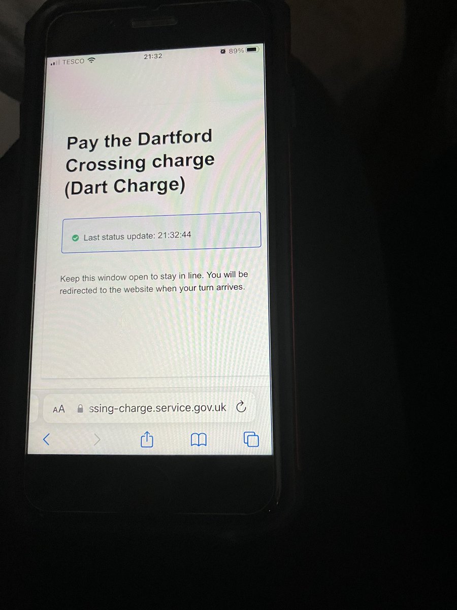 SLadyKazz's tweet photo. @DartCharge Still not working! It’s completely stressed out my other half. We better not get a fine. It is literally not letting us pay for the crossing made on Saturday. @DartCharge sort it out! https://t.co/arJxClB98l
