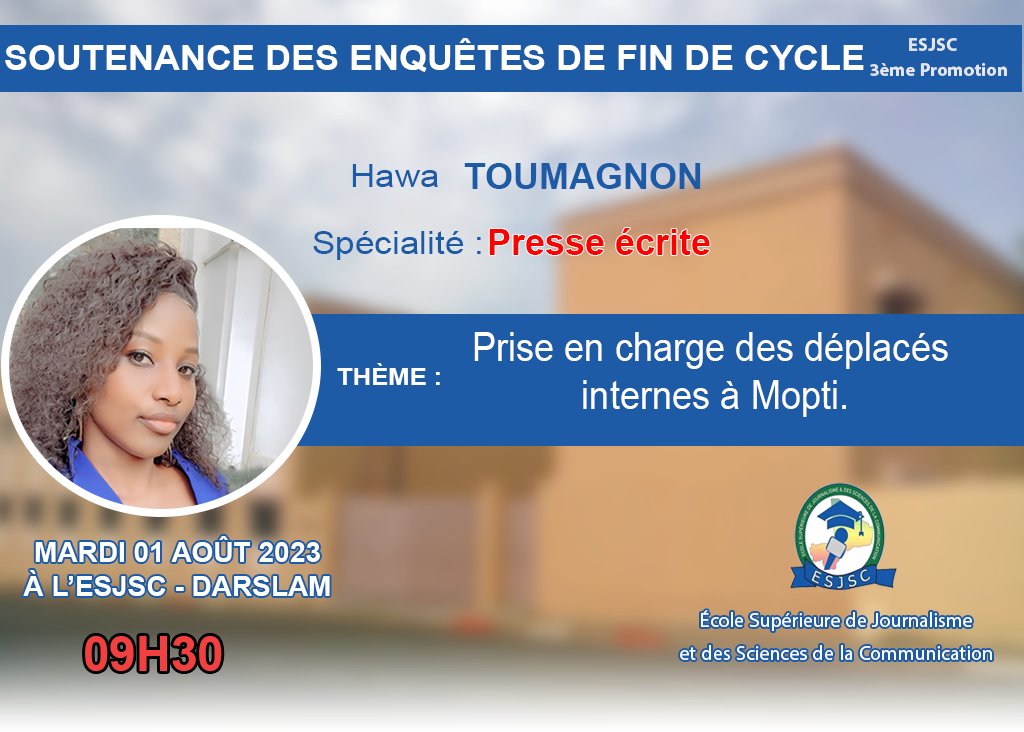DiteKebe's tweet photo. Soutenance #ESJSC 
Après les spécialités Radio et Télé place à la Presse écrite https://t.co/AWGjl6QZjR
