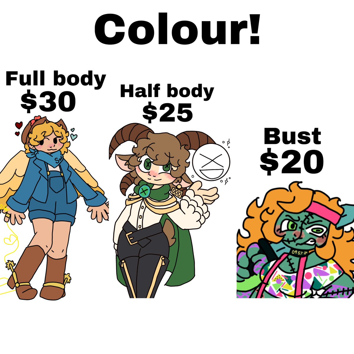 MiniWolfie2's tweet photo. My #Commission info! 
Please Dm for any questions or inquiries (1/2) 
#commisionsopen #commisionart https://t.co/YrYrSSVpXb