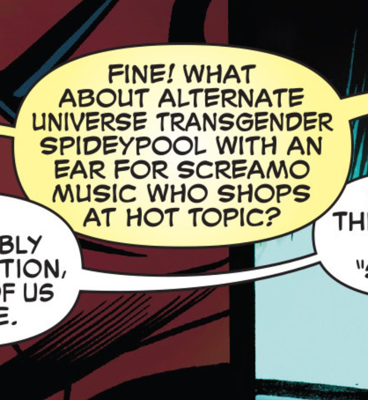 goinfinsane's tweet photo. they're not really shopping at hot topic but whatever #spideypool #deadpool #spiderman #marvel https://t.co/Xw3VZ1FxvA