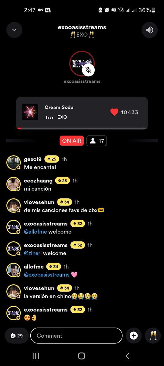 eri_XO9's tweet photo. @mcl_zkdl @OasisRSV @weareoneEXO TEAM EXO'OASIS 08 
EVIDENCIA DE STATIONHEAD 
TURNO 2 
KST: 4:00 AM - 10:00 AM 
HORA LOCAL: 1 PM-7PM
NICARAGUA
#EXO_EXIST
#EXO_CreamSoda
@weareoneEXO https://t.co/NoC3UEdSgX