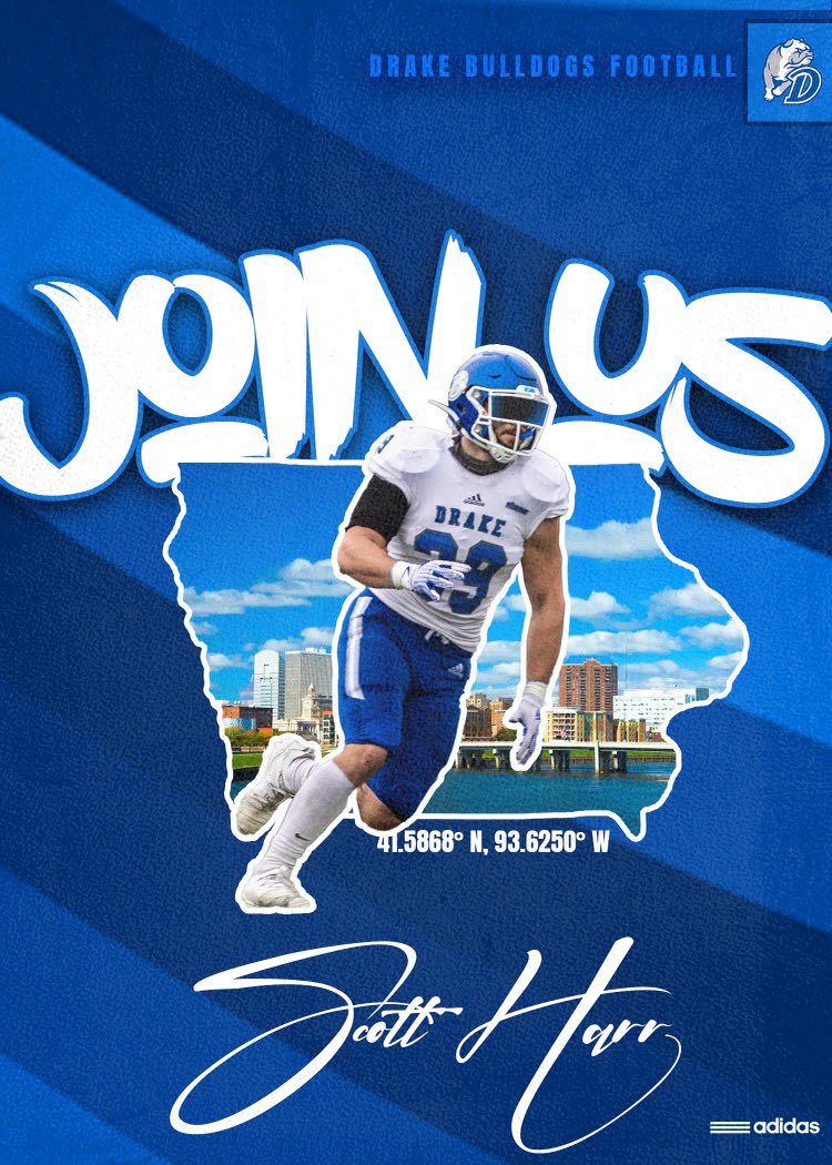 scott harr (@scottharr05) on Twitter photo After a great conversation with <a href="/CoachJax42/">Jax Ostroski</a> I am very grateful to receive an offer from Drake University! <a href="/DrakeBulldogsFB/">Drake Football</a> After a great conversation with <a href="/CoachJax42/">Jax Ostroski</a> I am very grateful to receive an offer from Drake University! <a href="/DrakeBulldogsFB/">Drake Football</a>