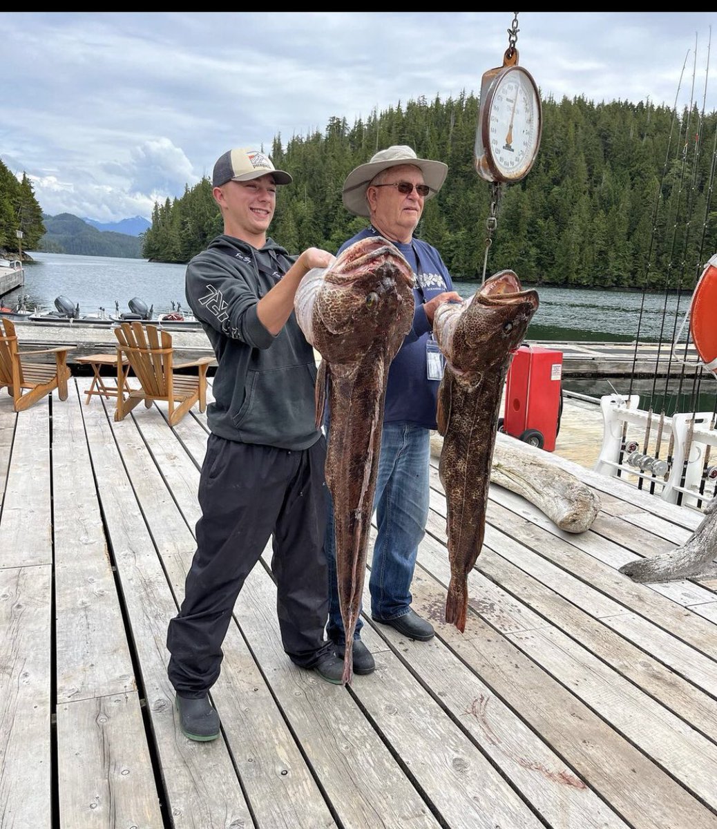 FinnBayLodge's tweet photo. Another great trip in the books! Thanks to Conner Maes for tagging us in his Instagram post! 🎣

#RiversInlet #FishingLodge #Fishing #Salmon #Outdoors #Canada #BritishColumbia #FlyFishing #SportFishing #Adventure #Coho #IslanderTR3 #Lingcod #Halibut https://t.co/ibAyPxuXUq