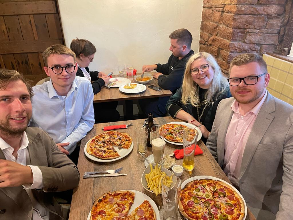 Lovely branch meal with the new squad at team U3A4. Excited to get stuck into our goals for August!