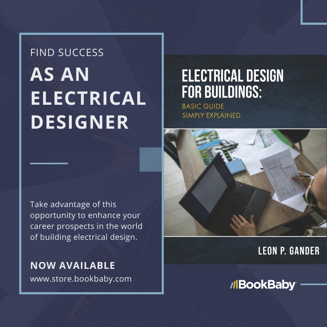 BookBabyShop's tweet image. Unlock your potential in building electrical design with this indispensable guide for high schoolers, trade school students, university graduates, and experienced CAD drafters.

store.bookbaby.com/book/electrica…

#electricaldesign #electricaldesigner #electricalwork #electricalcontractor