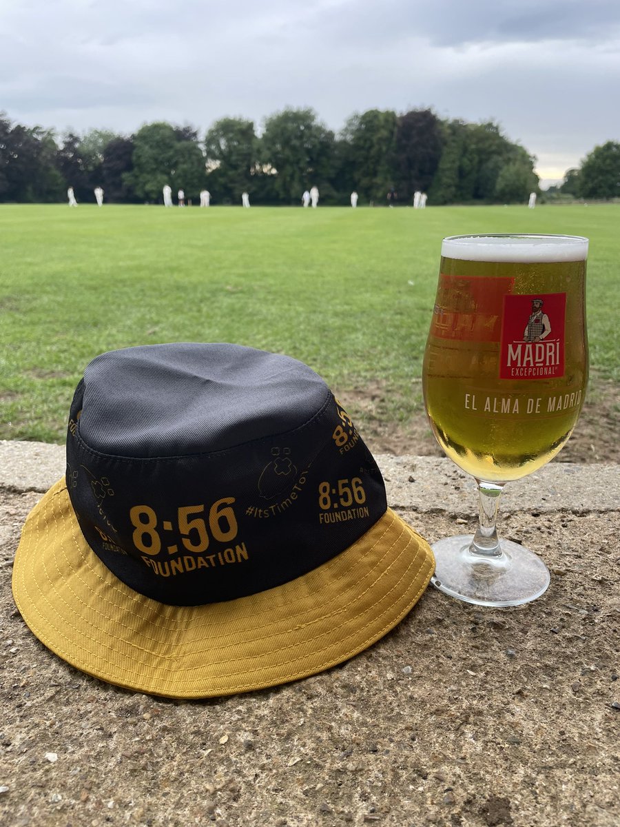 You can’t beat a pint and a bucket hat watching <a href="/856Foundation/">8:56 Foundation</a> social cricket team… thanks <a href="/NorthRunctonCC/">North Runcton CC</a> for being excellent hosts greatly appreciated 👏🏻🍺🏏 #itstimetotalk #soicalcricket