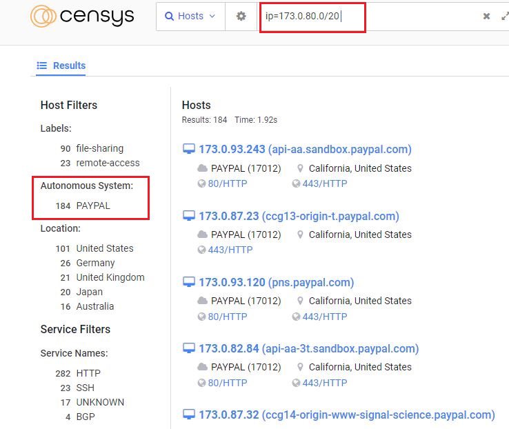 0xRAYAN7's tweet photo. Recon is the key and below is a good tip created for you :

1 - Collect your target IPs range 

2-  Go to Censys search engine 

3 - Run : ip=Target_range/XX

4 - Looking for a specific status code run this: ip=Target_range/XX and services.http.response.status_code=200 https://t.co/3X7O8mCY9M