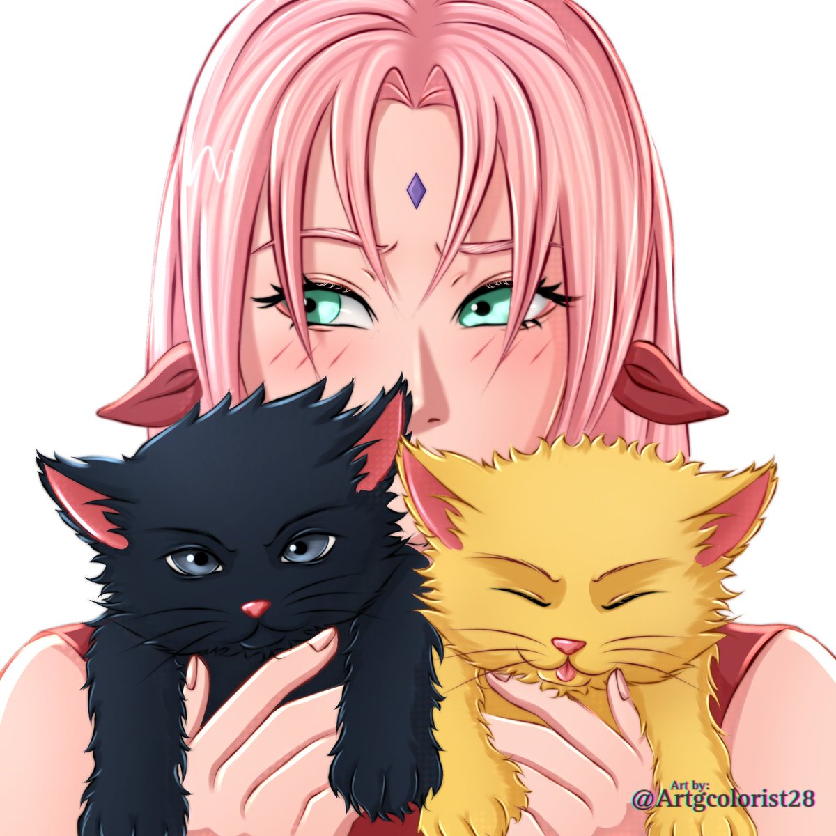 —'Kittens!' 💗👀 #SAKURA #sakuraharuno #sasuke #ssmonth23 #fypシviral