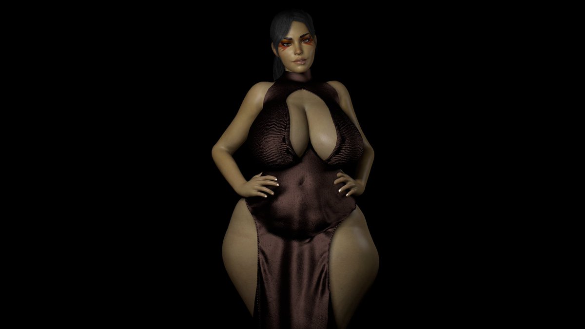 VoluptuousX's tweet photo. Okey, last ones in the dress #thick #loba #apexlegends #apex #curves #beauty https://t.co/O5CjfUq3dj