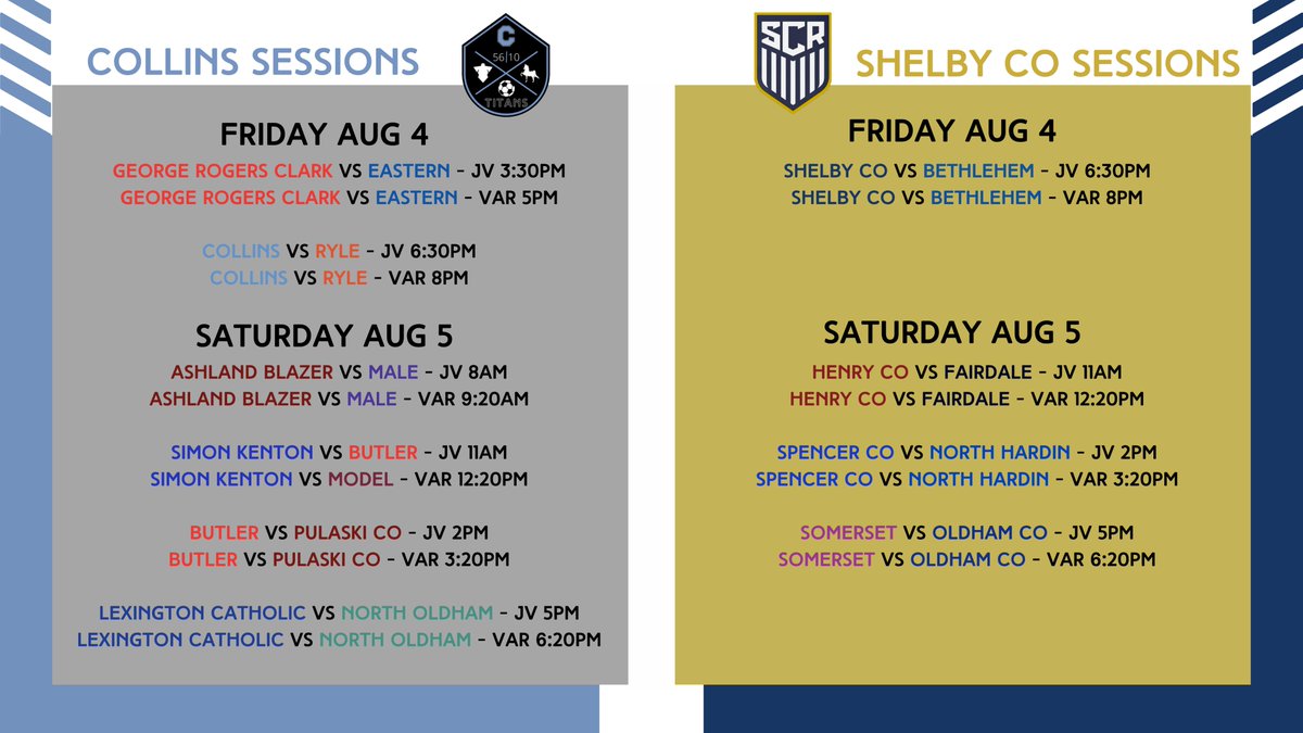 MLCHSBoysSoccer's tweet photo. It's that time of year! You won't want to miss the lineup of games this weekend hosted by @MLCHSBoysSoccer and @SCRBoysSoccer. Looking forward to hosting some of the top teams from around the State! #LetsGoTitans https://t.co/POixLidkxI