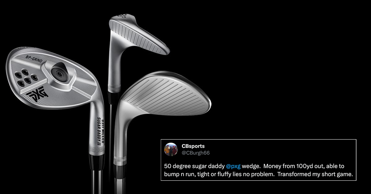 pxg's tweet photo. Transform your short game with the power of #PXG Sugar Daddy II Wedges. They are 100% milled, 100% awesome. 😎 

https://t.co/lL7bbHOj2V

#Golf #GolfChat #GolfClubs https://t.co/q4KZl4poCs