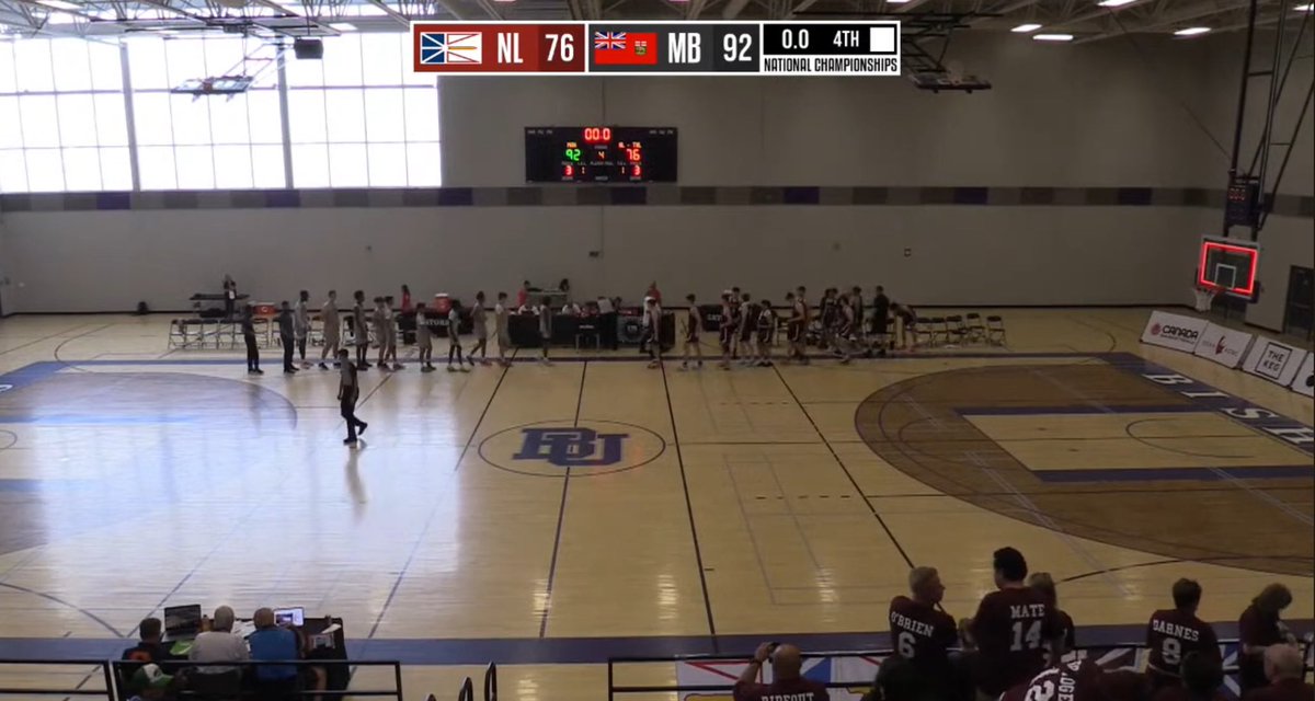 Manitoba's 17U’s defeat Newfoundland &amp; Labrador 92-76 at <a href="/CanBball/">Canada Basketball</a> Nationals. 

Standouts - MB
- Elijah Wiebe (19p/6r/4a)
- Taven Vigilance (18p/8r/5a/4stl)

Standouts - NL
- Lucas Mate (20p/2r/2a)
- Adam Goulding (16p/8r/1a)