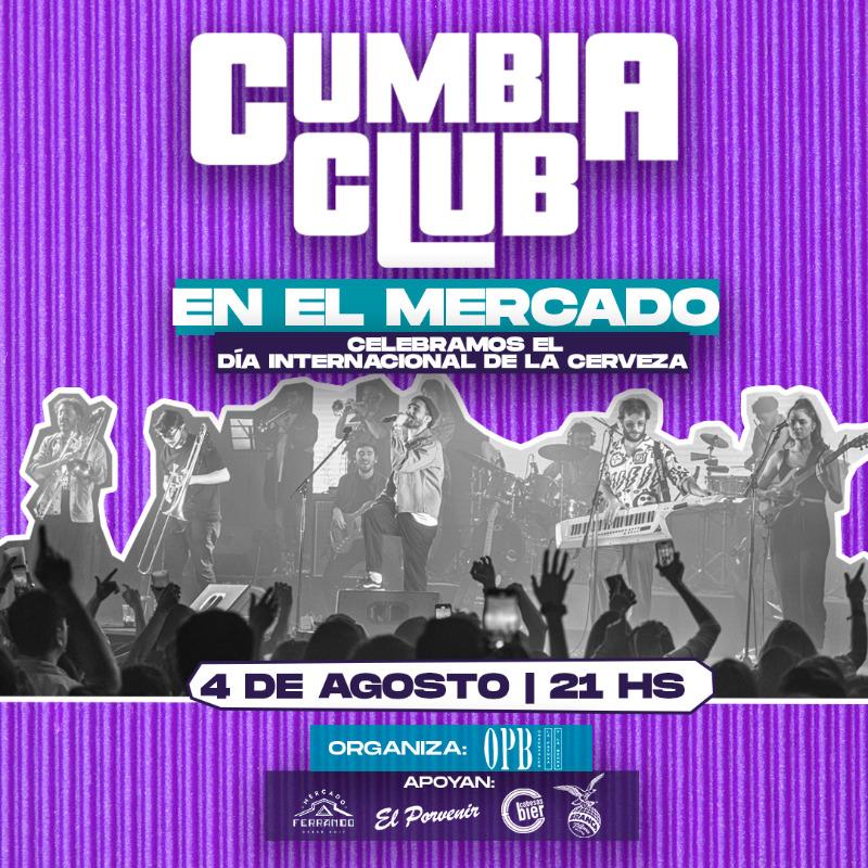 MercadoFerrando's tweet photo. ¡@holaCumbiaClub llega al Mercado Ferrando! y no te lo podés perder 😎 Además, habrá PROMOS increíbles y la primera cerveza la invita @BeerTruckOPB🔥🙌 

Ingresá al enlace y sacá tu entrada.

¡Capacidad limitada! Te esperamos 🙌