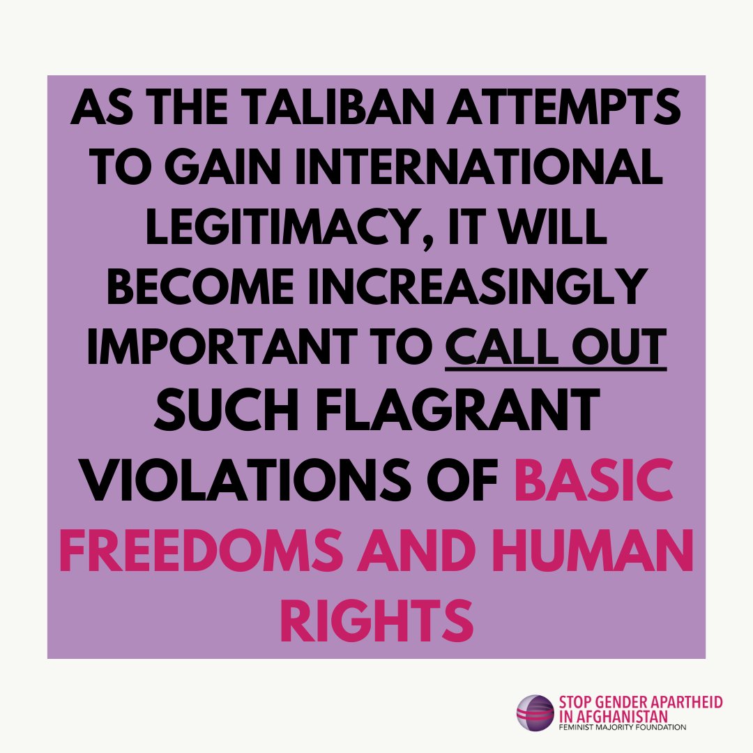 The fight against gender apartheid is a fight against an international crime. It is impossible to justify turning a blind eye to the loss of rights for Afghan women and girls. #AfghanWomen #StopGenderApartheid #GenderPersecution #Afghanistan #UnitedNations
feminist.org/news/un-report…