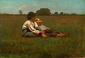 CGizzarelli's tweet photo. "One must maintain a little bit of summer, even in the middle of winter."

~ Henry David Thoreau (American naturalist)

Winslow Homer's "Boys in a Pasture" (1874)
@mfaboston 
#quotes #quote https://t.co/2jSECVcGUO